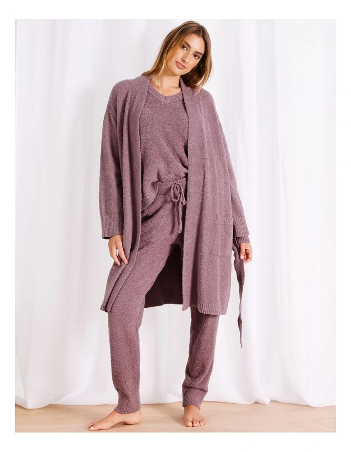 Boucle Robe in Dusty Brown