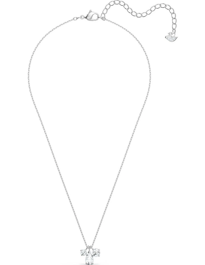 Attract Pendant Cluster Rhodium Plated in White