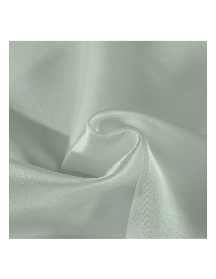 Mulberry Soft Silk Hypoallergenic Pillowcase Twin Pack 51 x 76cm in Sage