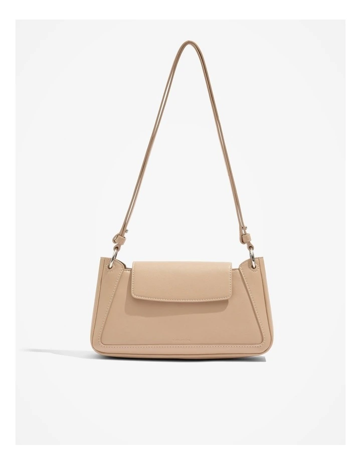 Zip Flap Crossbody Bag in Dune