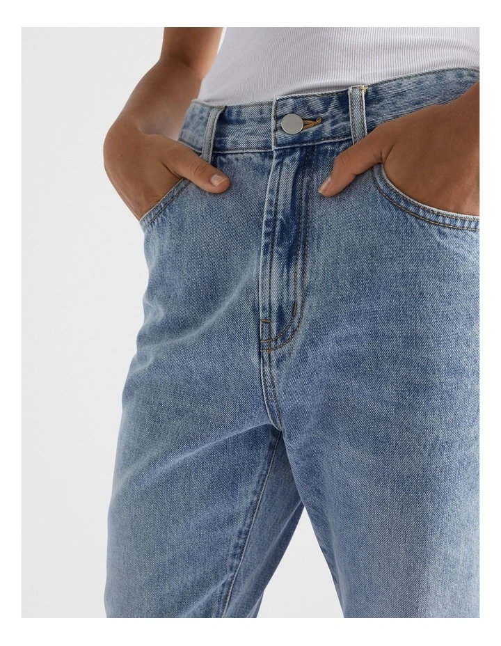 Core Cotton Slim Leg Jeans in Blue