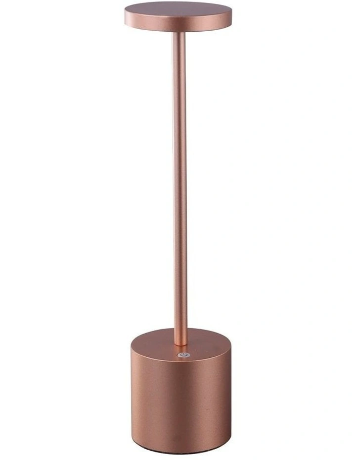 Portable LED Bar Table Lamp in Copper