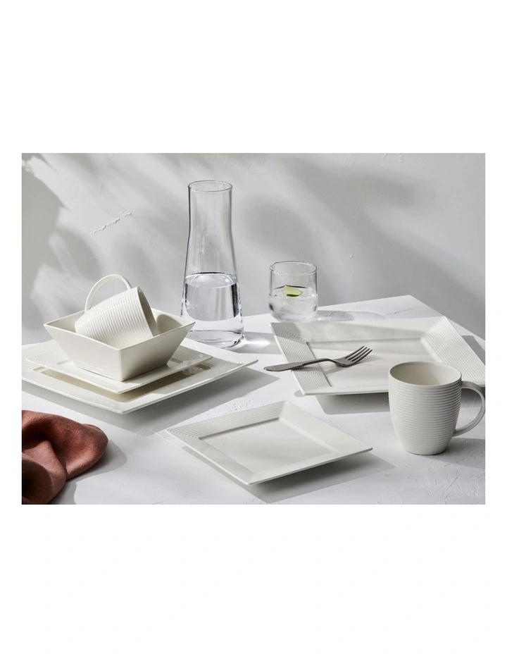 Casual White Evolve Square Bowl 14cm