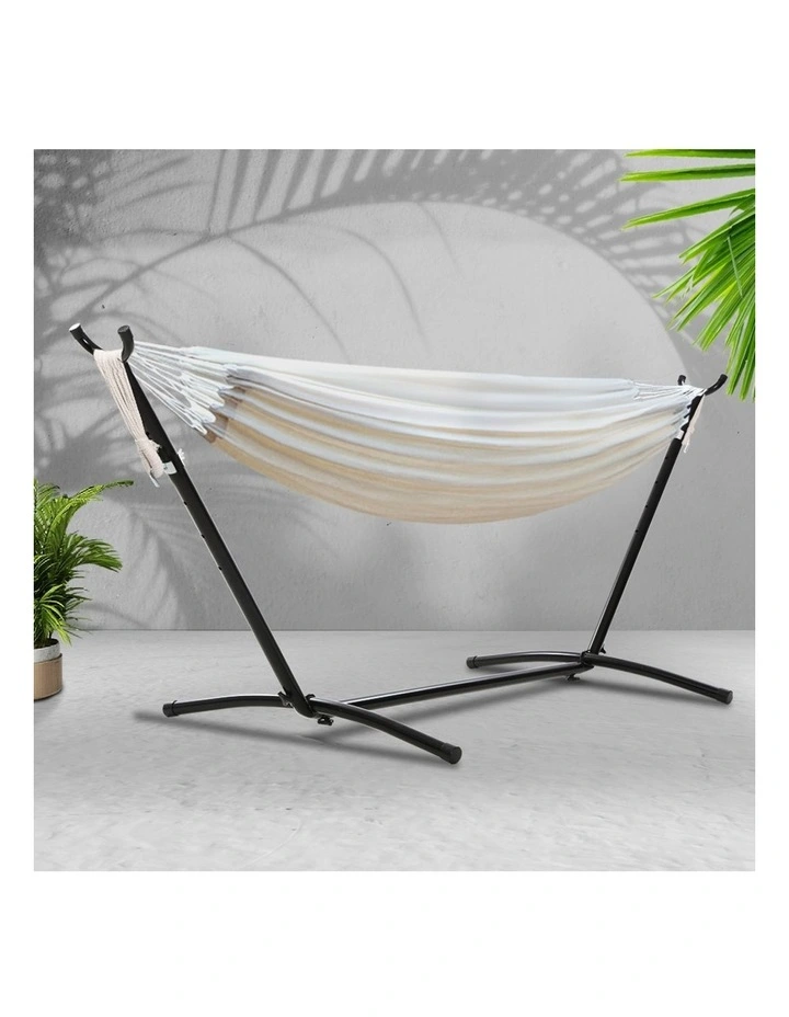 Camping Hammock With Stand In White