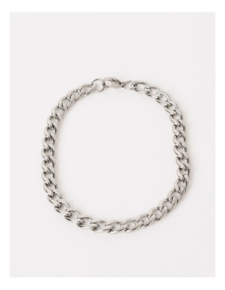 6mm Curb Chain in Silver