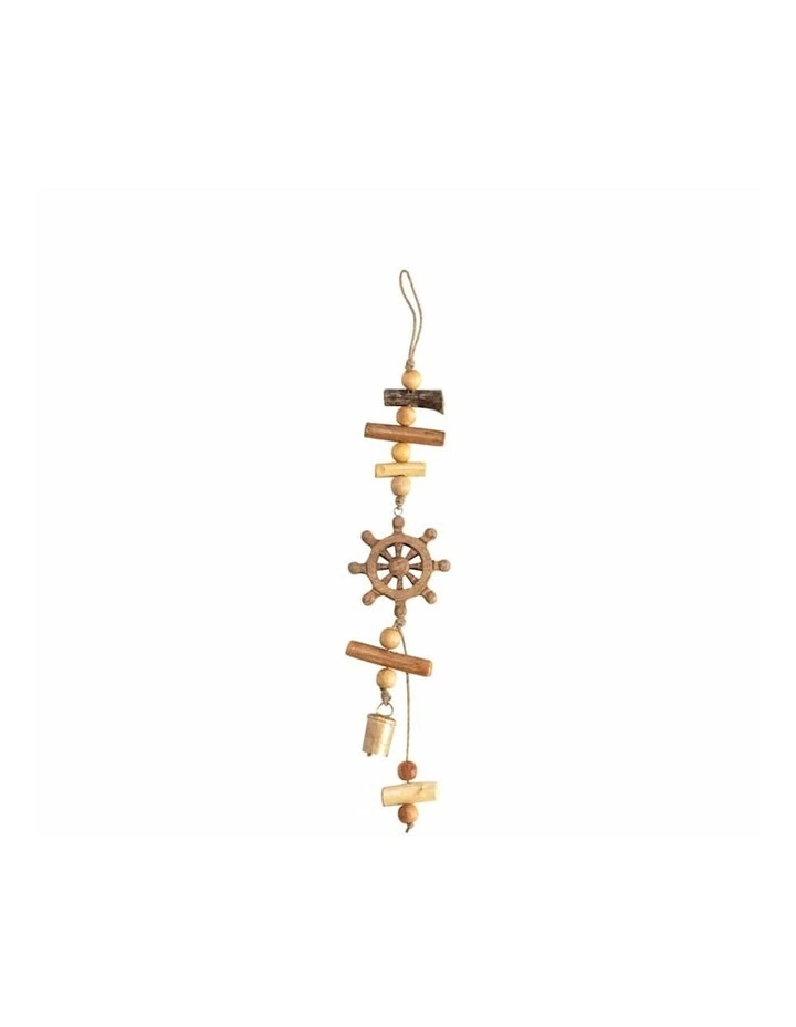 Nautical String Hanging Ship Wheel Decor in Multi