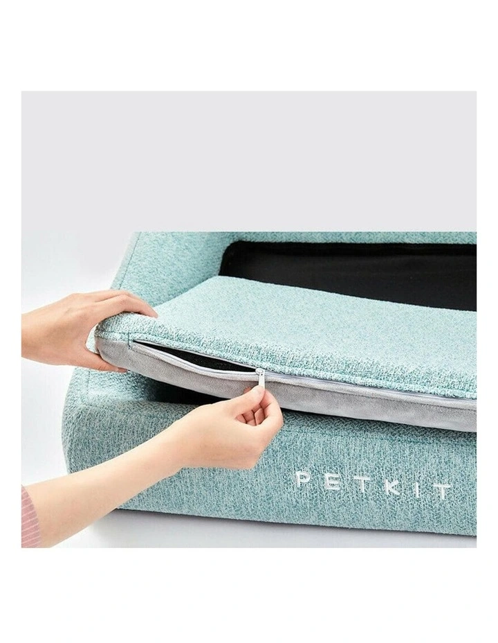 Four Season Deep Sleep Pet/Cat Bed Rectangle Cushion Medium in Mint Green