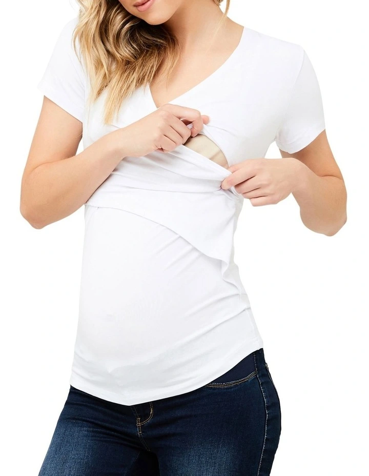 Embrace Nursing Tee in White