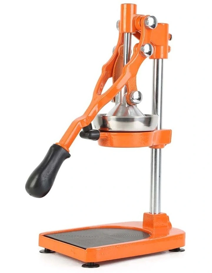 Commercial Stainless Steel Manual Juicer in Orange