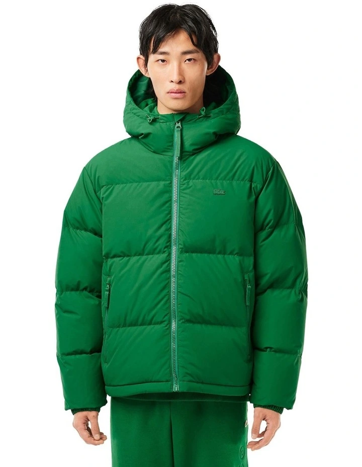 Hooded Lightweight Puffer Jacket in Rocket