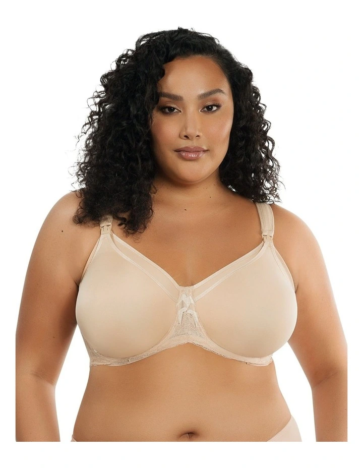 Leila Seamless Underwire Nursing Bra in Bare