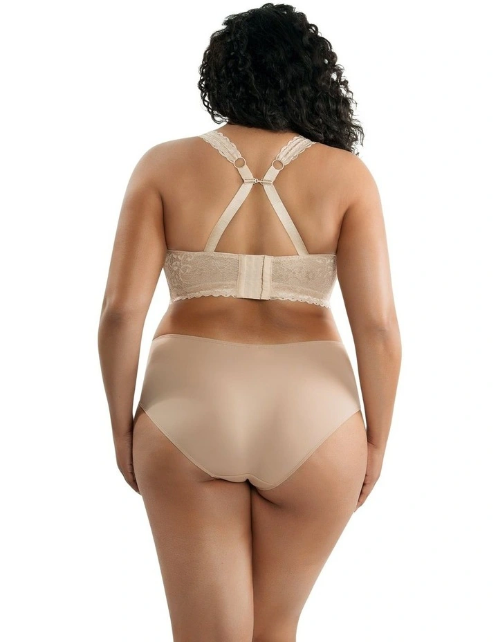 Adriana Wirefree Full Bust Lace Bralette in Bare