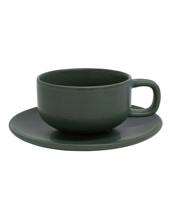 Hue Teacup & Saucer 200ml/15.5cm in Kelp