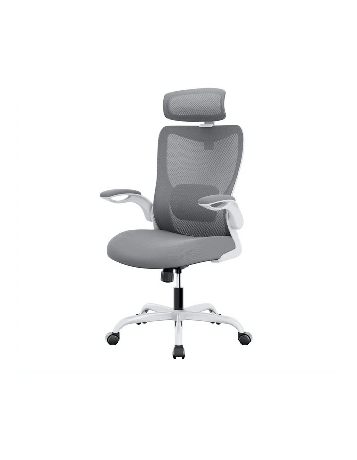 Mona Ergonomic High Back Chair in Grey