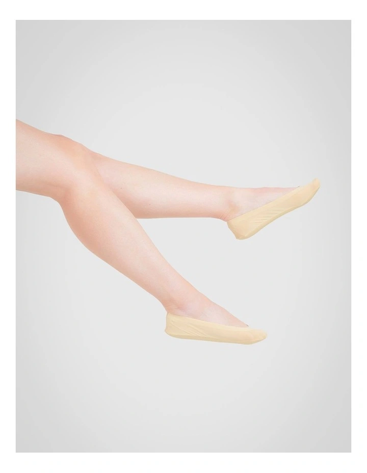 Cushioned Coverage Socks 3 Pack in Nude