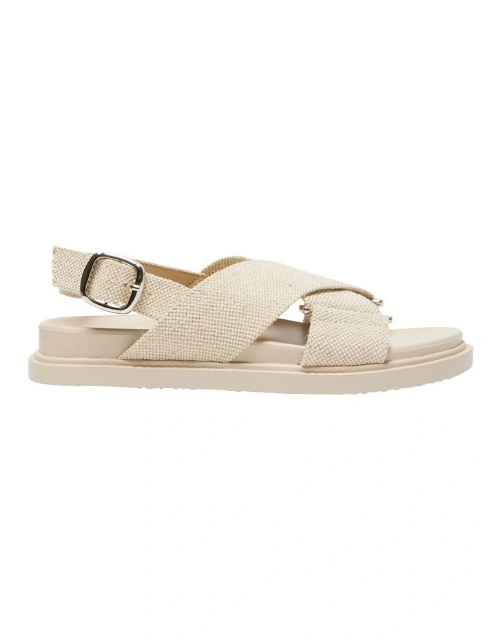 Fabian Sandals in Natural Linen