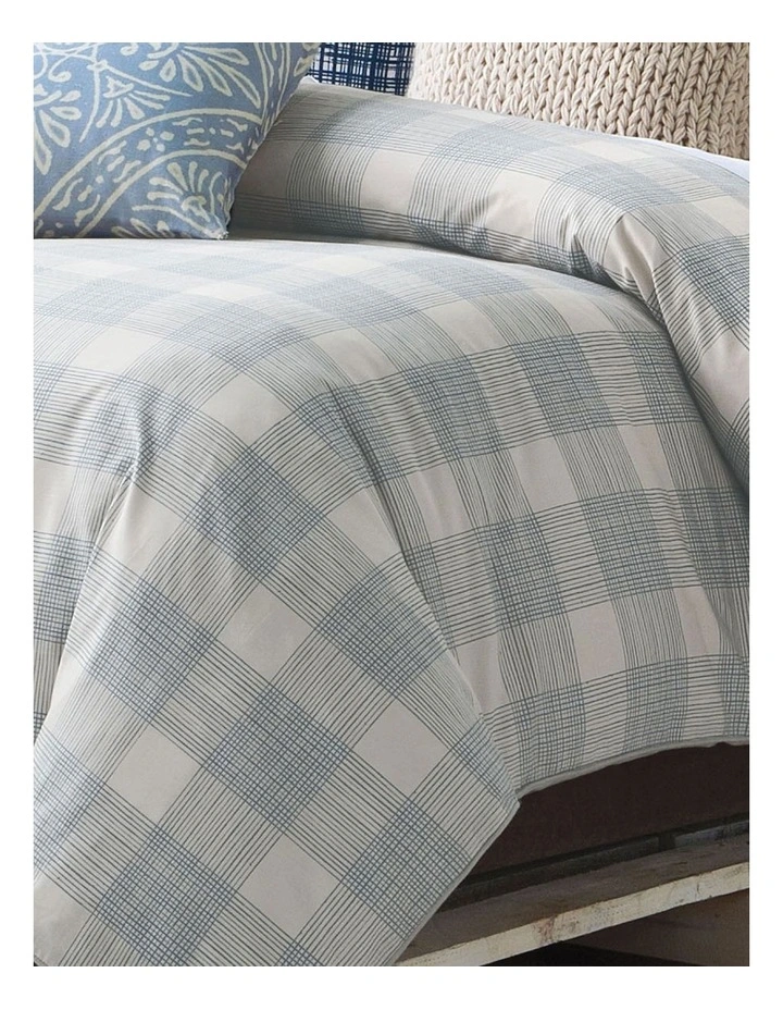Marie Claire Marais Quilt Cover Set in Blue