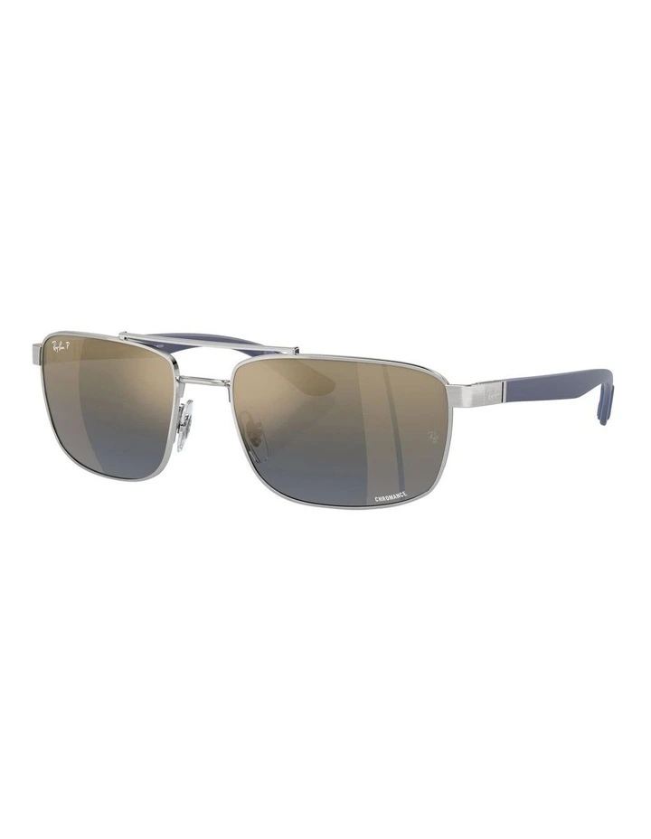 RB3737 Chromance Polarised Sunglasses in Silver
