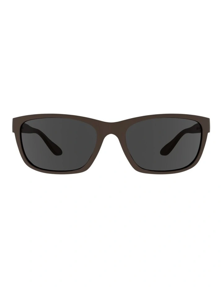 Sunglasses with Polarised Grey Lenses in Brown