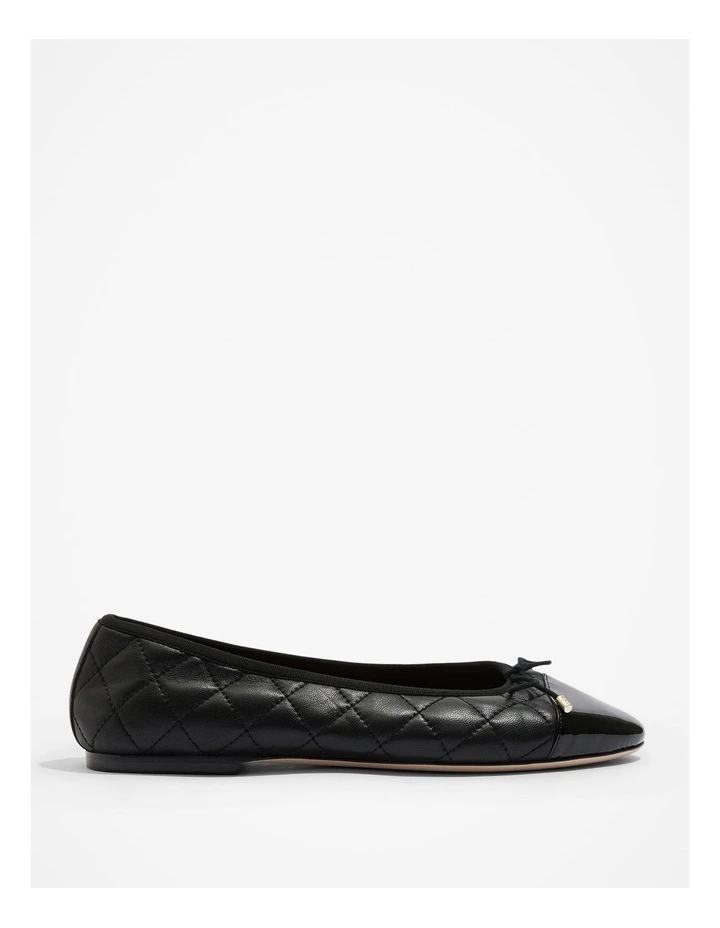 Claudia Quilted Ballet in Black