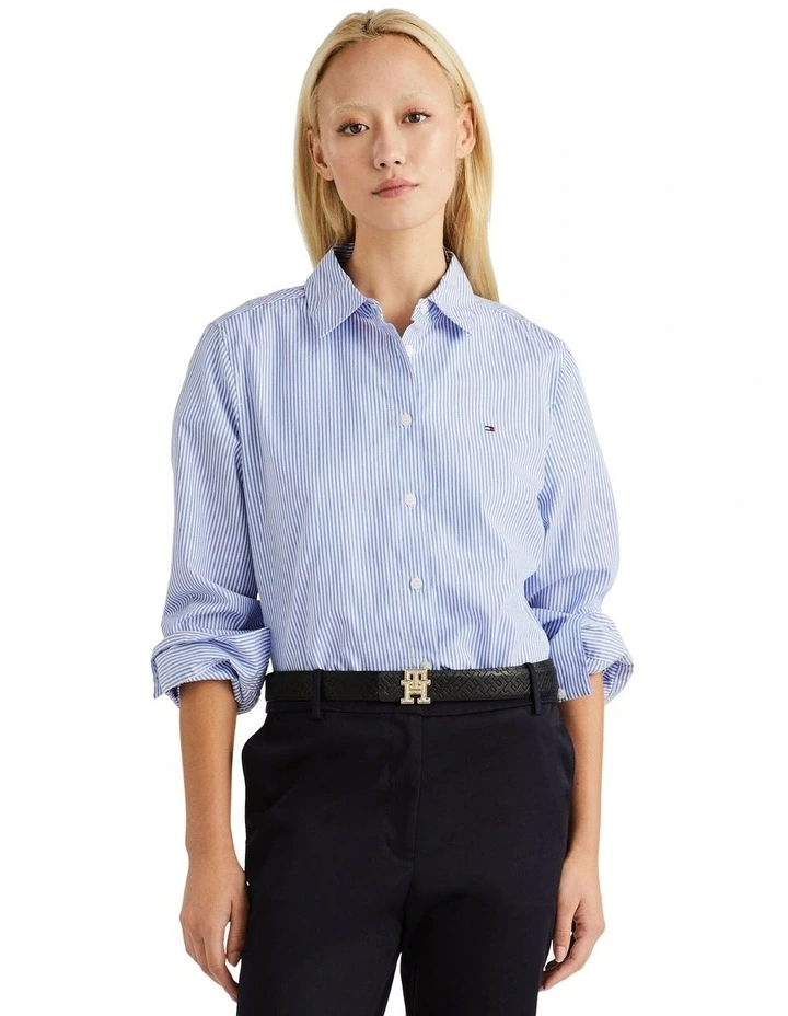 Essential Stripe Regular Shirt in Blue
