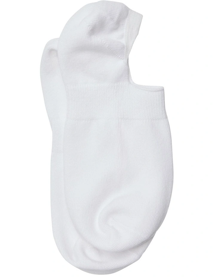 No Show Sock in White