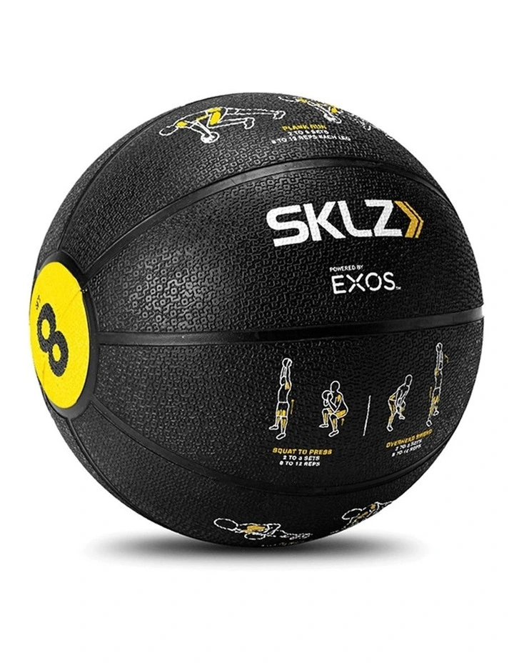SKLZ 8lb Trainer Medicine Ball in Black