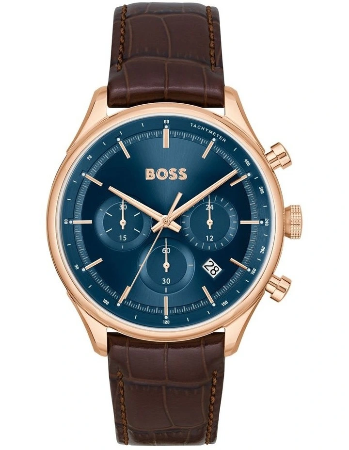 Gregor Stainless Steel Watch in Blue Sunray
