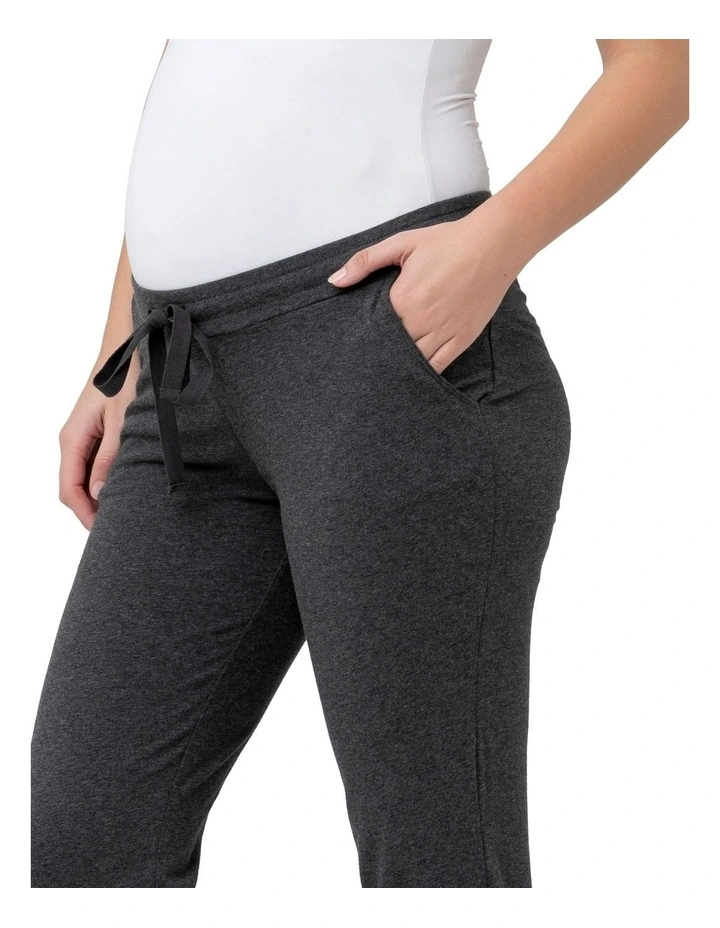 Organic Jersey Joggers in Charcoal Grey