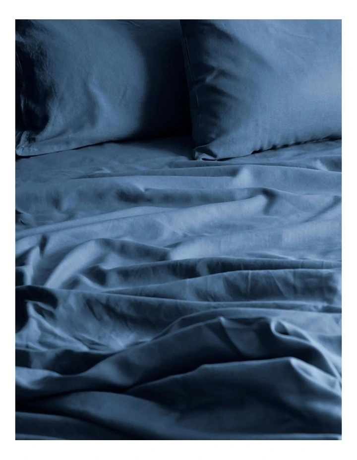 Halo Organic Cotton Sheet Set Bijou Blue