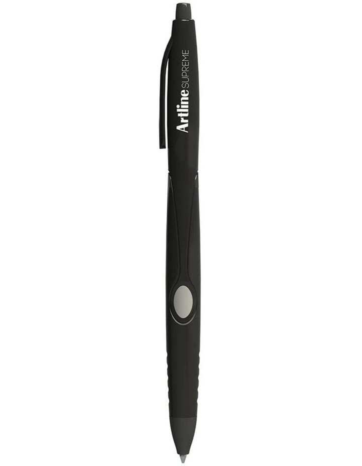 12 Piece Supreme 1.0mm Ball Point Pen Black
