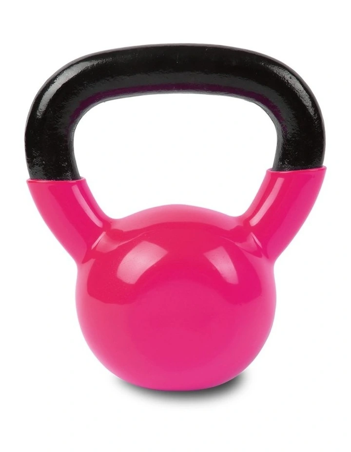 Vinyl Kettlebell 4kg in Pink