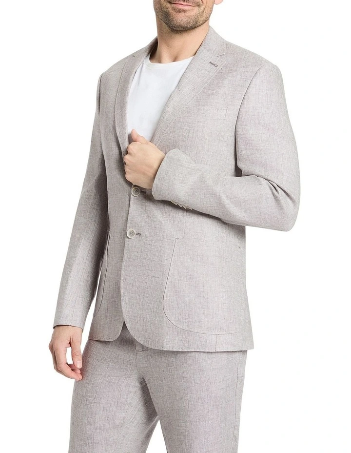 Tanton Linen Blazer in Shale