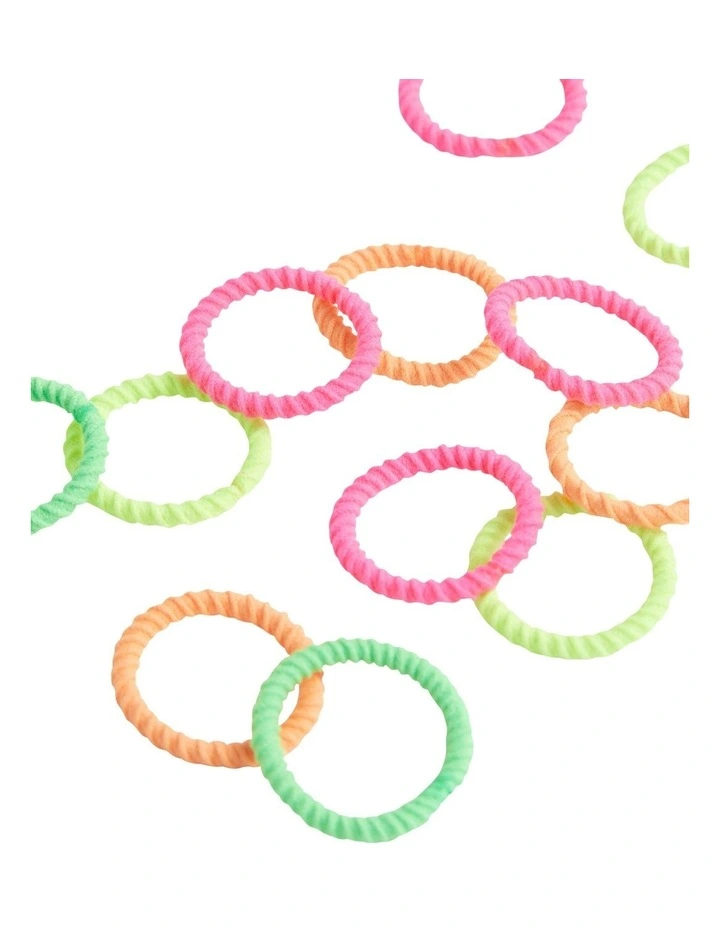 Mini Hair Elastics Tub in Bright Multi