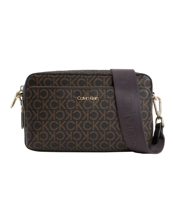 Logo Crossbody Bag in Brown