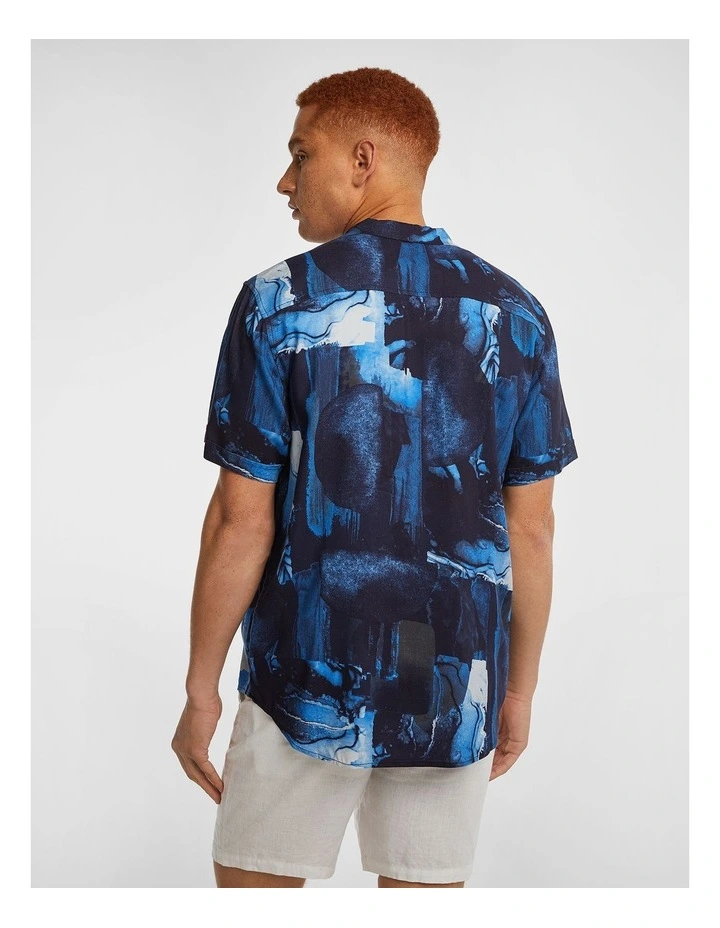 Jose Viscose Shirt in Blue