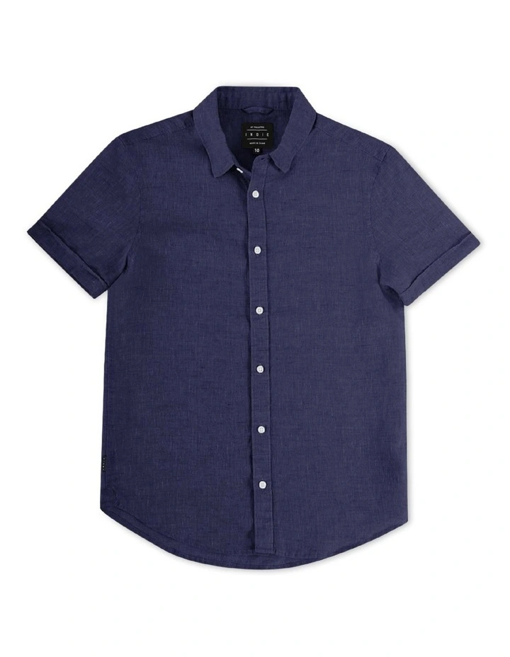 Tennyson Short Sleeve Shirt (3-7 years) in Navy
