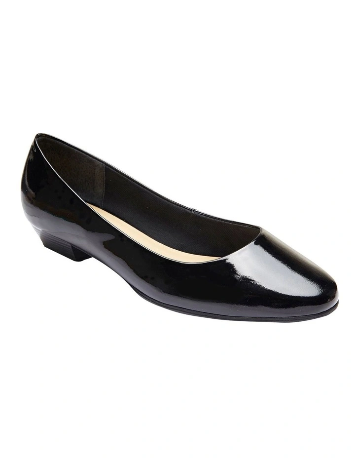 Regal Black Patent Heeled Shoes