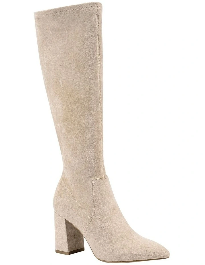 Manny Tall Boots in Stone Micro