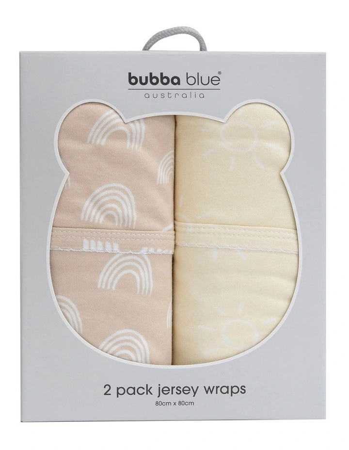 Nordic Jersey Wraps 2 Pack in Vanilla/Latte