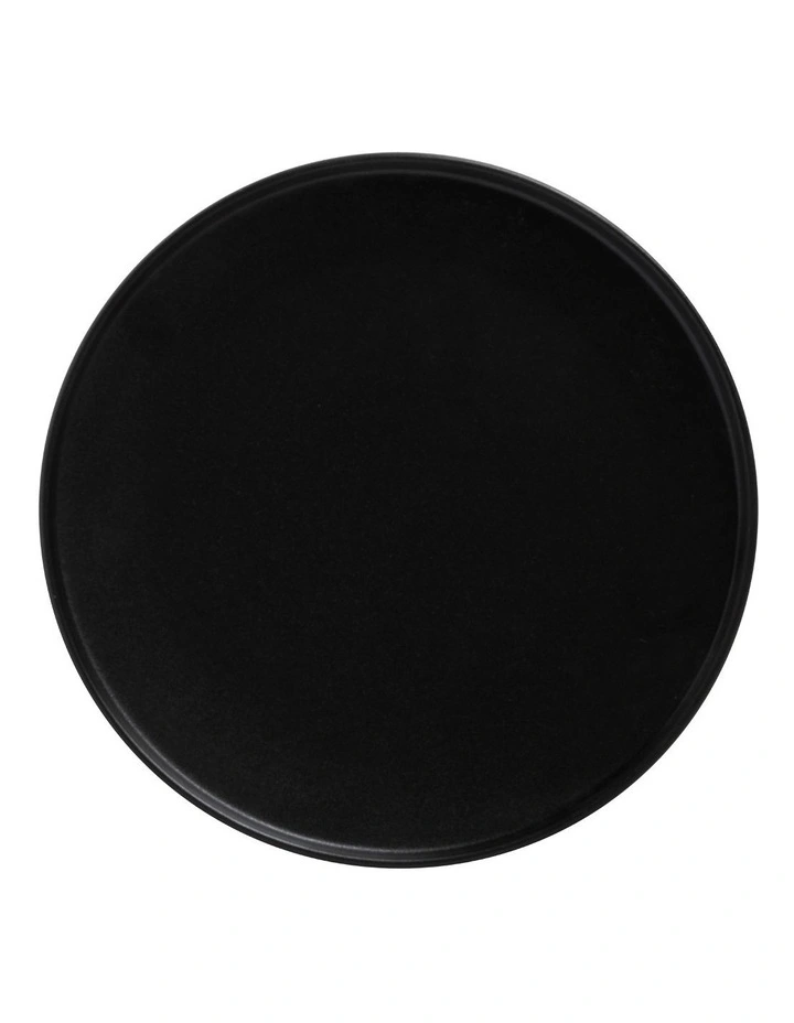 Caviar High Rim Plate 24.5cm in Black