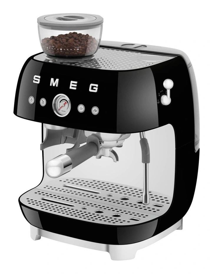 50's Style Espresso Machine with Grinder EGF03BLAU