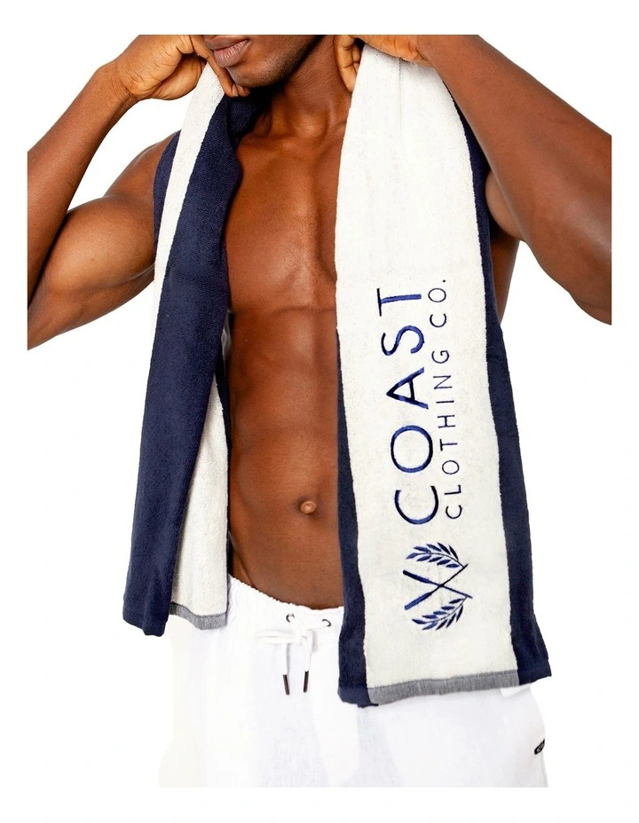 Coast Navy Beach Towel