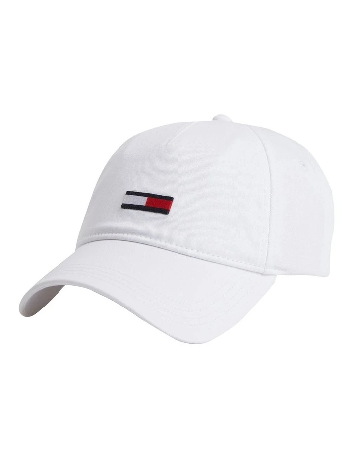 Flag Embroidery Baseball Cap in White
