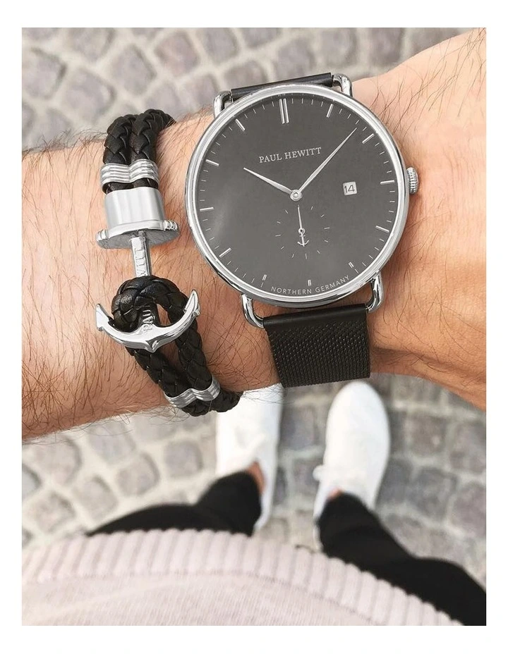 Phrep Grey Nylon Bracelet PH-PH-N-S-Gr-XXXL