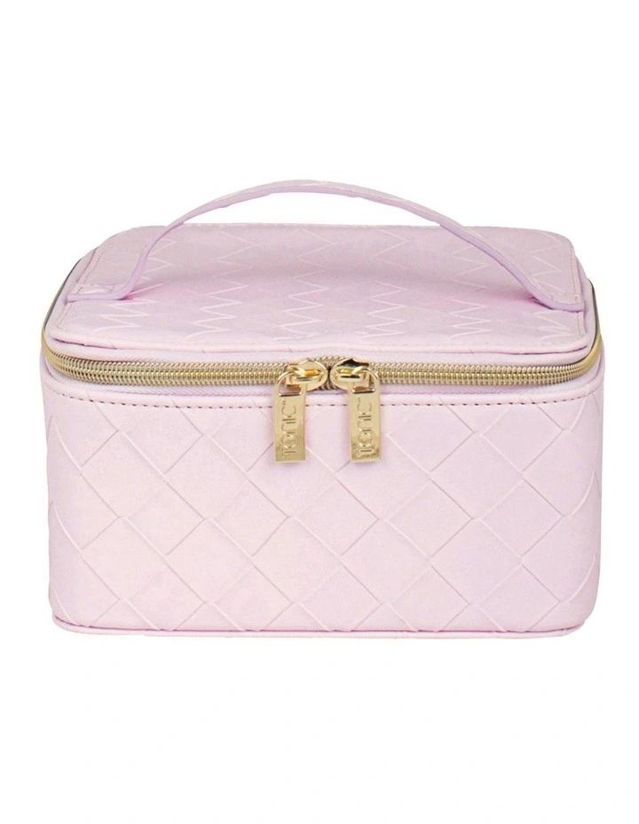 Woven Large Jewellery Cube in Peony Pink