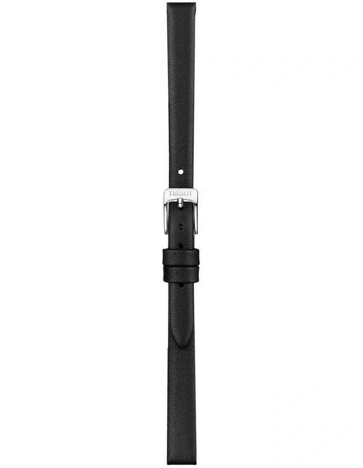 Official Leather 09mm Watch Strap in Black