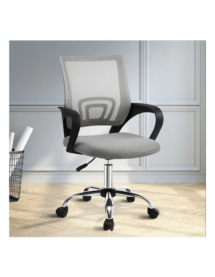Mid Back Mesh Office Chair in Grey