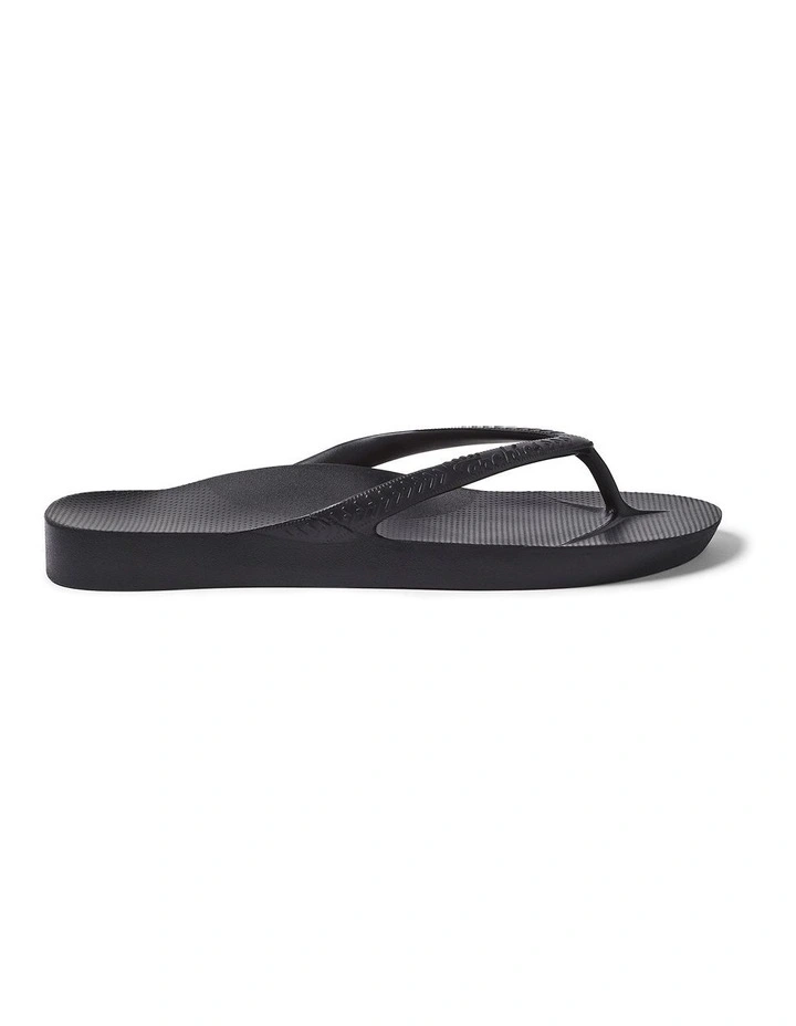 Arch Support Thongs in Black