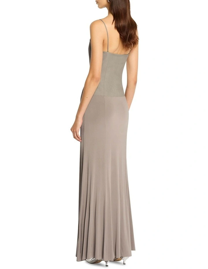 On Your Mind Maxi Dress in Soft Taupe